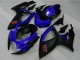 2006-2007 Suzuki GSXR 600/750 Motorcycle Fairings - Blue Matte Black Red Canada for Sale