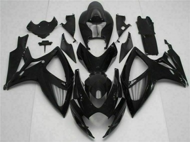 2006-2007 Suzuki GSXR 600/750 Motorcycle Fairing Kits - Glossy Black Canada for Sale
