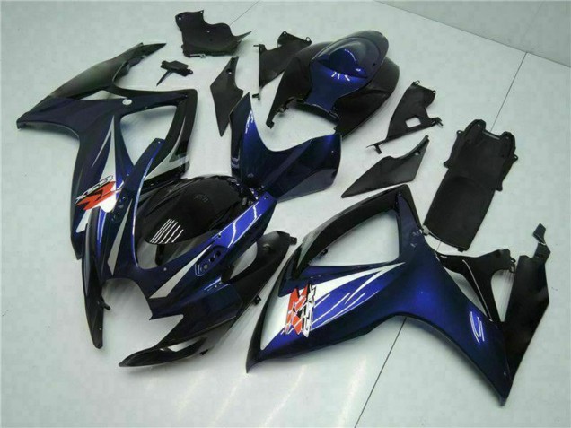 2006-2007 Suzuki GSXR 600/750 Motorcycle Fairings - Glossy Black Blue Canada for Sale