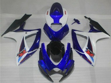 2006-2007 Suzuki GSXR 600/750 Motorcycle Fairings - White Blue Black Red Canada for Sale