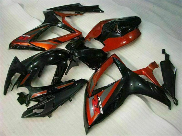 2006-2007 Suzuki GSXR 600/750 Motorcycle Fairings - Glossy Black Red Canada for Sale