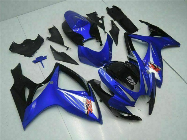 2006-2007 Suzuki GSXR 600/750 Motorcycle Fairings - Blue White Glossy Black Red Canada for Sale