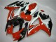 2006-2007 Suzuki GSXR 600/750 Motorcycle Fairings - White Red Glossy Black Stripe Canada for Sale