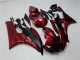 2006-2007 Yamaha YZF R6 Motorcycle Fairing Kits - Red Matte Black Canada for Sale