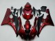 2006-2007 Yamaha YZF R6 Motorcycle Fairing Kits - Red Matte Black Canada for Sale