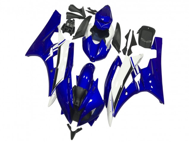 2006-2007 Yamaha YZF R6 Motorcycle Fairings - Blue White Black Canada for Sale