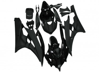 2006-2007 Yamaha YZF R6 Motorcycle Fairing - Glossy Black Matte Black Canada for Sale