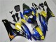 2006-2007 Yamaha YZF R6 Motorcycle Fairings - Blue Yellow Glossy Black Shark Canada for Sale