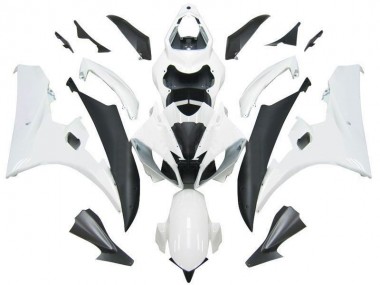 2006-2007 Yamaha YZF R6 Motorcycle Fairings - White Matte Black Canada for Sale