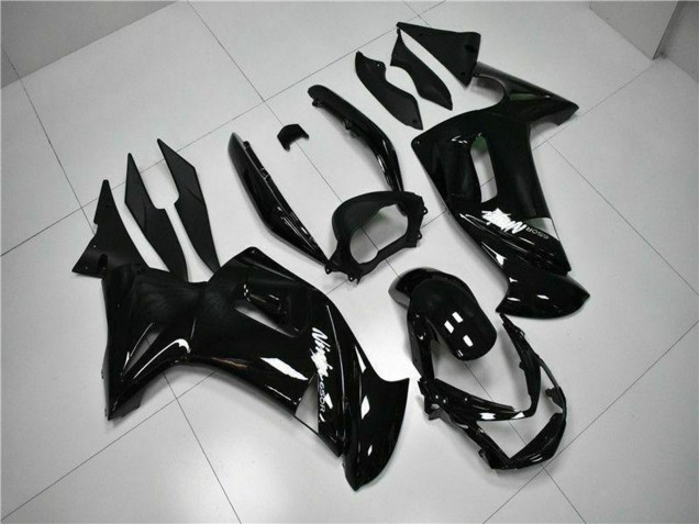 2006-2008 Kawasaki EX650 Motorcycle Fairings - Glossy Black White Canada for Sale