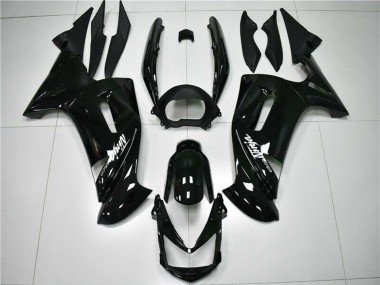 2006-2008 Kawasaki EX650 Motorcycle Fairings - Glossy Black White Canada for Sale