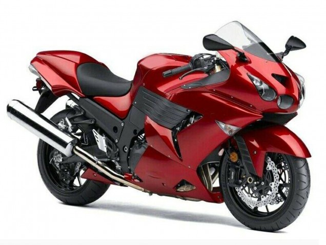 2006-2011 Kawasaki ZX14R ZZR1400 Motorcycle Fairings - Red Canada for Sale