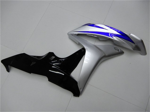 2007-2008 Honda CBR600RR Motorcycle Fairings - Silver Blue Glossy Black OEM Style Canada for Sale