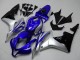 2007-2008 Honda CBR600RR Motorcycle Fairings - Silver Blue Glossy Black OEM Style Canada for Sale
