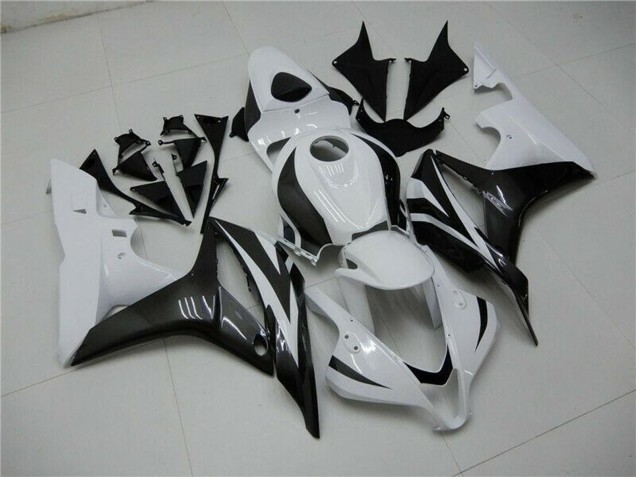 2007-2008 Honda CBR600RR Bike Fairings - White Glossy Black Canada for Sale