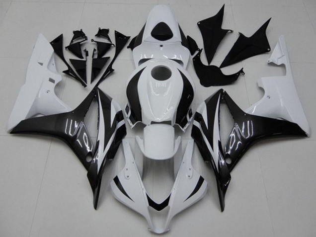 2007-2008 Honda CBR600RR Bike Fairings - White Glossy Black Canada for Sale