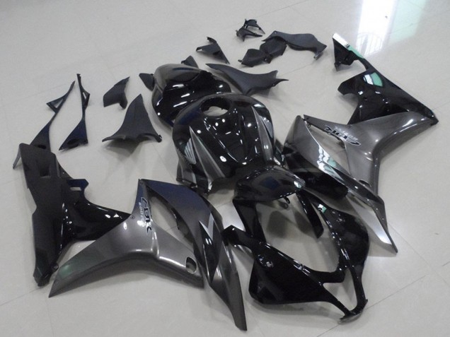2007-2008 Honda CBR600RR Motorcycle Fairings - Grey Glossy Black Canada for Sale