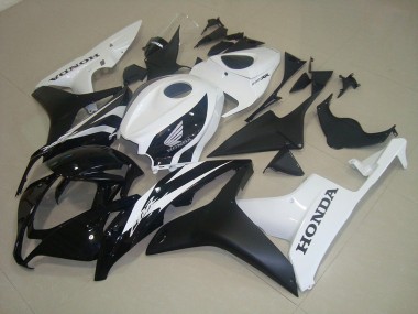 2007-2008 Honda CBR600RR Motorcycle Fairings - White Glossy Black Matte Black Canada for Sale