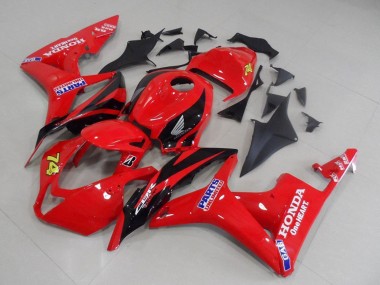 2007-2008 Honda CBR600RR Motorcycle Fairings - Red Glossy Black Racing Unlimited Parts 74 Canada for Sale