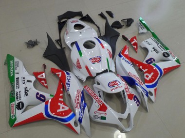 2007-2008 Honda CBR600RR Motorcycle Fairings - White Red Blue Green Pata 6 Canada for Sale