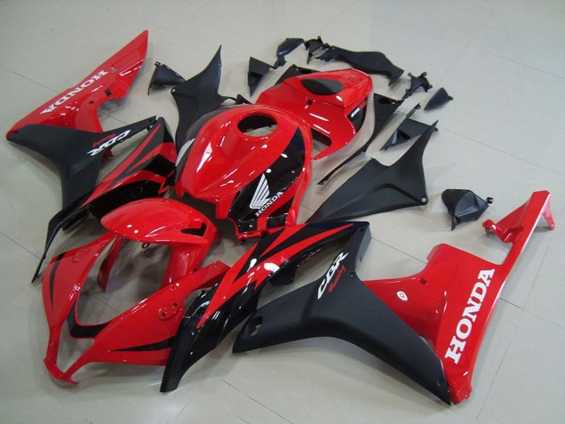 2007-2008 Honda CBR600RR Motorcycle Fairings - Red Matte Black OEM Style Canada for Sale