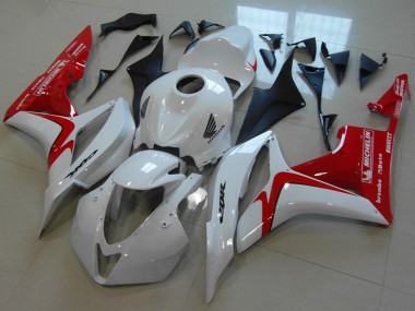 2007-2008 Honda CBR600RR Motorcycle Fairings - White Red Racing Style Canada for Sale