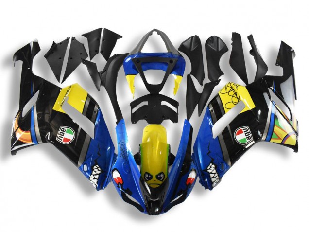 2007-2008 Kawasaki ZX6R Motorcycle Fairings - Blue Shark Canada for Sale