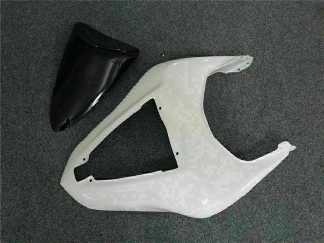 2007-2008 Kawasaki ZX6R Motorcycle Fairings - Black White Elf Canada for Sale