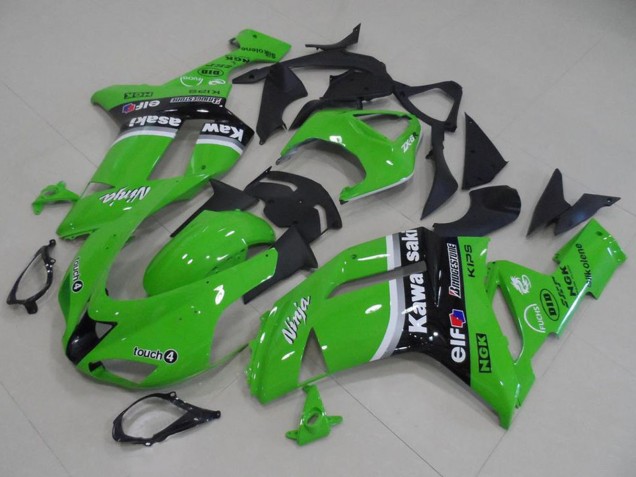 2007-2008 Kawasaki ZX6R Motorcycle Fairings - Green Arrow Canada for Sale