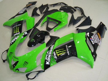 2007-2008 Kawasaki ZX6R Motorcycle Fairings - Monster Green Canada for Sale