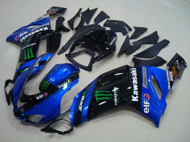 2007-2008 Kawasaki ZX6R Motorcycle Fairings - Blue Monster Canada for Sale