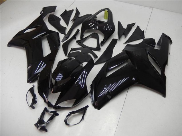 2007-2008 Kawasaki ZX6R Abs Motorcycle Fairing - Glossy Black Canada for Sale