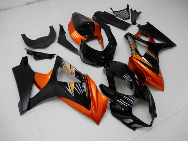 2007-2008 Suzuki GSXR 1000 Motorcycle Fairing - Orange Black Canada for Sale