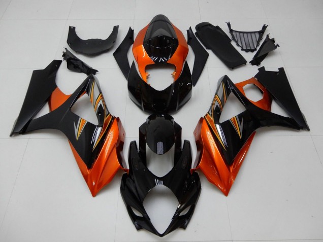 2007-2008 Suzuki GSXR 1000 Motorcycle Fairing - Orange Black Canada for Sale