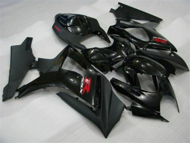 2007-2008 Suzuki GSXR 1000 Motorcycle Fairings - Glossy Black Matte Black Red Canada for Sale