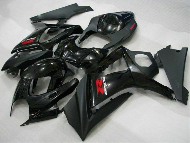 2007-2008 Suzuki GSXR 1000 Motorcycle Fairings - Glossy Black Matte Black Red Canada for Sale