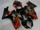 2007-2008 Suzuki GSXR 1000 Motorcycle Fairings - Black Orange Canada for Sale