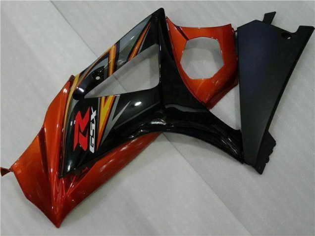 2007-2008 Suzuki GSXR 1000 Motorcycle Fairings - Black Orange Canada for Sale