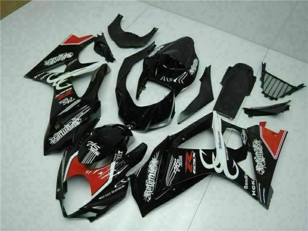 2007-2008 Suzuki GSXR 1000 Motorcycle Fairings - Glossy Black Red White Canada for Sale