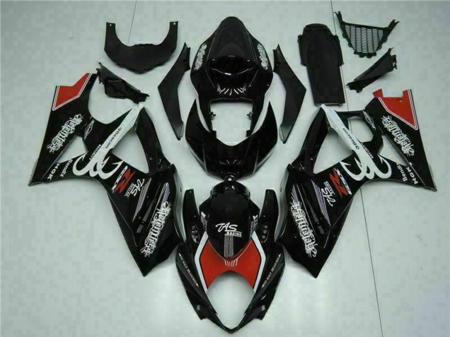 2007-2008 Suzuki GSXR 1000 Motorcycle Fairings - Glossy Black Red White Canada for Sale