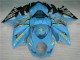 2007-2008 Suzuki GSXR 1000 Motorcycle Fairing Kits - Blue Gold Black Rizla Canada for Sale