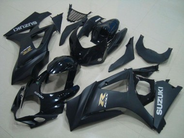 2007-2008 Suzuki GSXR 1000 Motorcycle Fairings - Glossy Black Matte Black Gold OEM Style Canada for Sale