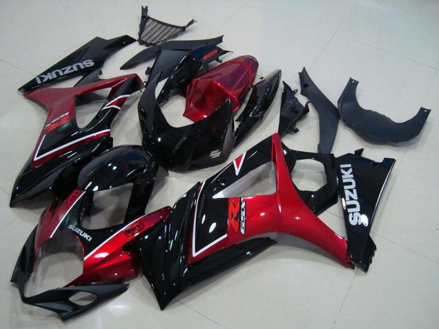 2007-2008 Suzuki GSXR 1000 Motorcycle Fairing - Red Glossy Black Canada for Sale
