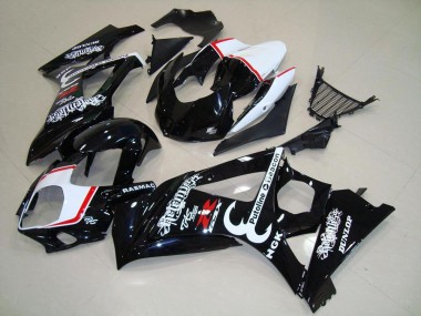 2007-2008 Suzuki GSXR 1000 Motorcycle Fairings - Glossy Black Red Relentless Canada for Sale