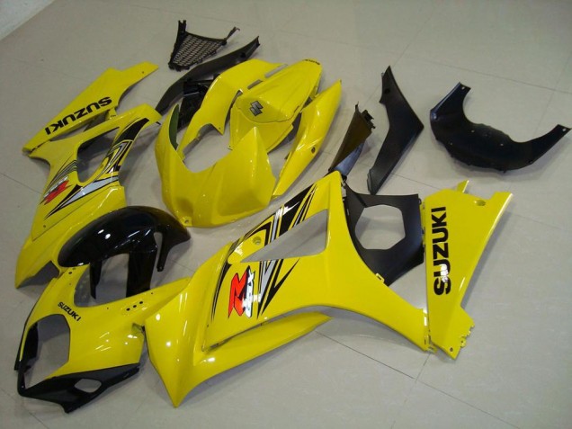 2007-2008 Suzuki GSXR 1000 Motorcycle Fairing - Yellow Glossy Black Canada for Sale