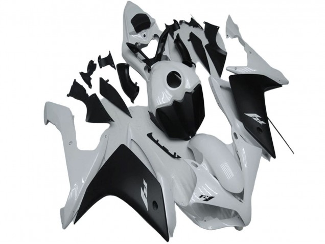 2007-2008 Yamaha YZF R1 Motorcycle Fairing - White Matte Black Canada for Sale
