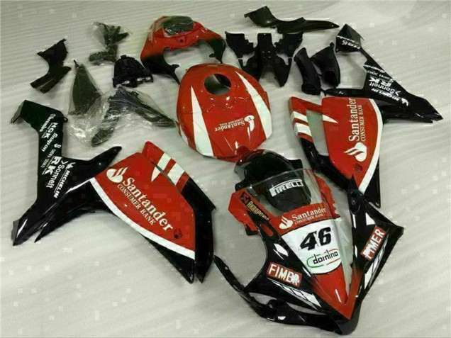 2007-2008 Yamaha YZF R1 Motorcycle Fairings - Red White Black Fimer Santander 46 Canada for Sale