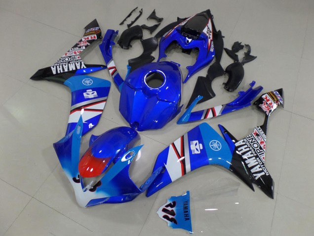 2007-2008 Yamaha YZF R1 Motorcycle Fairings - Blue White Red Black Canada for Sale