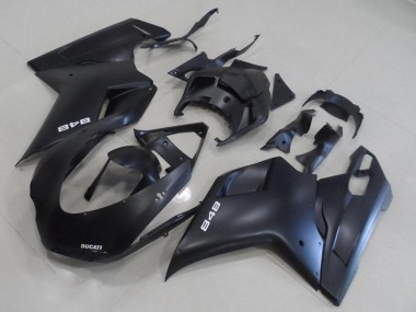 2007-2014 Ducati 848 Motorcycle Fairing Kits - Matte Black Canada for Sale
