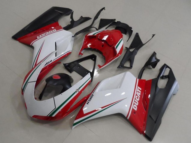 2007-2014 Ducati 1198 Motorcycle Fairings - White Red Green Matte Black Canada for Sale